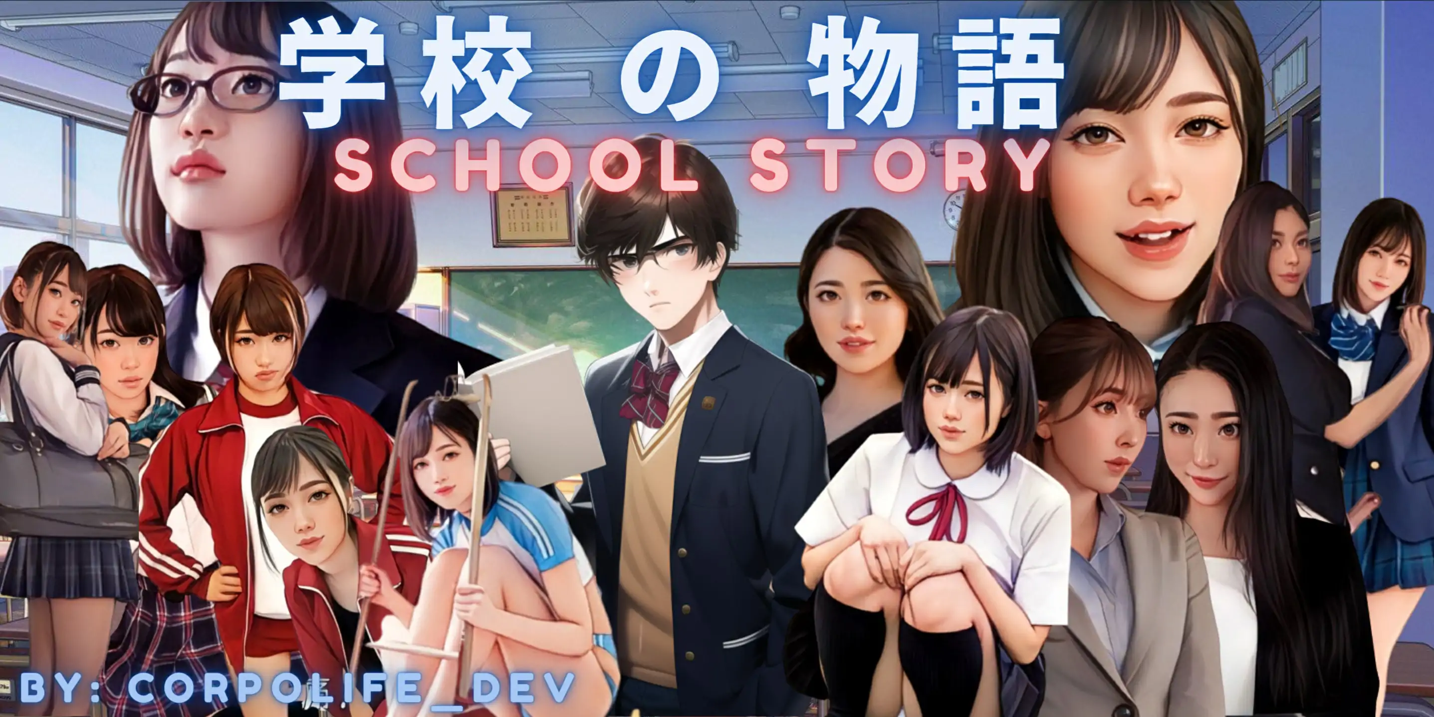 图片[1]-[真人HTML浏览器汉化] 学校故事0.03 Gakko No Monogatari – School Story [0.03][电脑1.7G]-塔洛斯部落